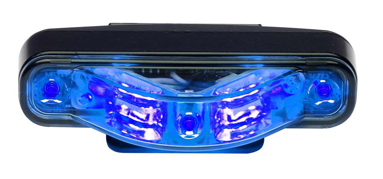 LED Frontblitzer, LEDR65, 4 LED, LED-Farbe Blau, ECE R65, ECE R10