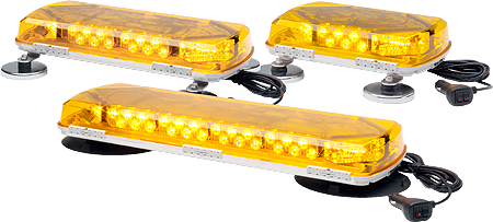 LED-Leuchte Gelb R65 mit Magnet & Saughalterung Basis